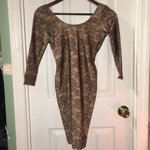 American Apparel brown floral dress 🌺